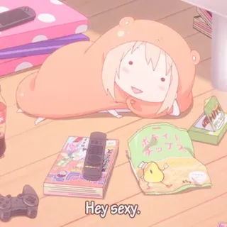 🍡 Hey sexy. anime, cute, manga, character, kawaii, snack, tv telegram sticker