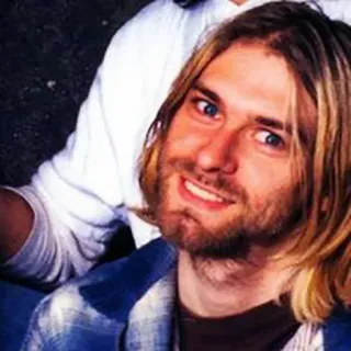 😜 Kurt Cobain 科特·柯本, 音乐家, 歌手, 作曲家, 涅槃乐队, 垃圾摇滚, 摇滚 telegram sticker