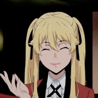 🦮 Mary Saotome Kakegurui Anime, Kakegurui, Mary Saotome, Apuestas, Rubia, Linda, Uniforme escolar telegram sticker