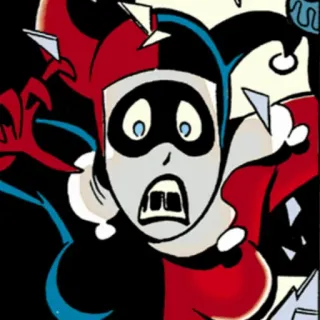 📎 Harley Quinn Harley Quinn, DC Comics, Bösewicht, Comicfigur, Cartoon, Gotham City telegram sticker