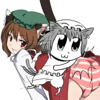 🥄 Chica anime, Orejas de gato, Ilustración, Dibujos animados, Meme, Fanart whatsapp sticker