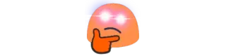 🤔 denken, meme, uitdrukking, overweging, peinzen, nadenkend, vragen telegram sticker