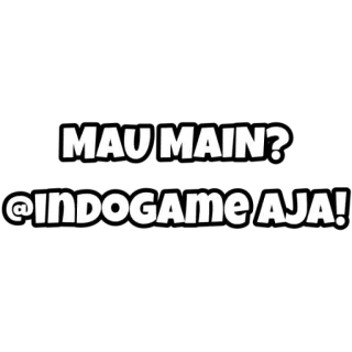 😌 MAU MAIN?
@indogame AJA! Indogame, Gaming, Jouer, Jeu, Réseaux sociaux telegram sticker