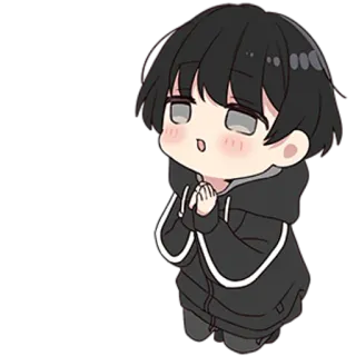 😃 Chibi, Anime, Kawaii, Mignon, Dessin animé, Manga, Suppliant telegram sticker