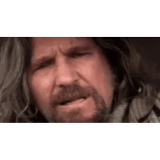 😧 The Dude The Big Lebowski the dude, jeff bridges, the big lebowski, movie, coen brothers telegram sticker