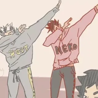 🥇 #GOT Dab, Anime, Dessin animé, Sweat, Personnages whatsapp sticker