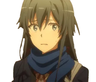 😣 anime, gadis, wanita, sedih, khawatir, karakter telegram sticker
