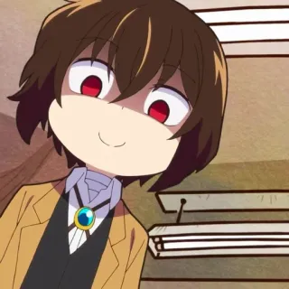 ☕️ Osamu Dazai Bungou Stray Dogs Аниме, Манга, Мультфильмы telegram sticker