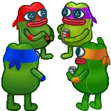 😎 Pepe the Frog Teenage Mutant Ninja Turtles whatsapp sticker