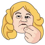 😫 gestur, menyinggung, tangan, wajah, orang, kartun whatsapp sticker