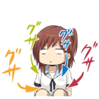 😑 グサザ Anime, Manga, Hiệu ứng âm thanh, Tiếng Nhật, Dễ thương telegram sticker