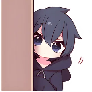 😶 Anime, Chibi, Schattig, Cartoon, Kawaii telegram sticker
