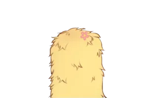 💇 cheveux longs, mignon, dessin animé, fleur telegram sticker