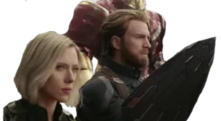 😒 Black Widow Avengers, Captain America, Hulk, Scarlett Johansson, Marvel, Super-héros telegram sticker