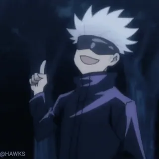 ☝️ Satoru Gojo Jujutsu Kaisen Anime, Gojo, Satoru, Jujutsu Kaisen, Personagem telegram sticker