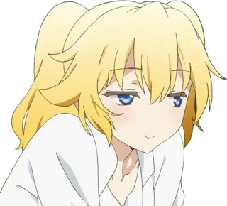 ❤ Anime, Cartoon, Mädchen, Blond, Süß, Manga whatsapp sticker