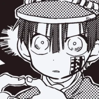 😰 封 Anime, Manga, Jepang, Komik, Karakter, Hitam putih whatsapp sticker