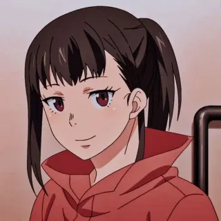 🙂 Maki Oze Fire Force 애니메이션, Fire Force, 마키 오제, 만화, 여자, 미소 telegram sticker