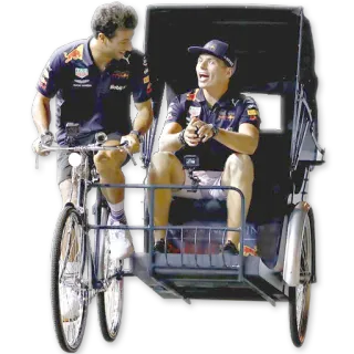 🚴‍♂️ bicicleta, rickshaw, carreras, deporte, atletas whatsapp sticker