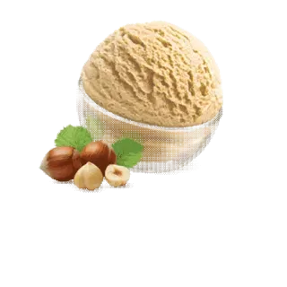 😚 helado, avellana, comida, postre, dulce, nuez, golosina telegram sticker