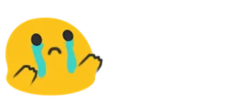 🤗 emoji, menangis, jari tengah telegram sticker