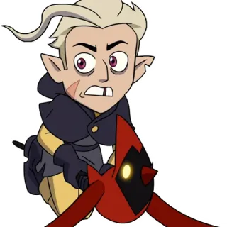 😟 Hunter The Owl House Hunter, The Owl House, Golden Guard, dibujos animados, animado, personaje telegram sticker