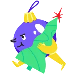 🎄 Bombe, Cartoon, Explosiv, Wut, Gefahr telegram sticker
