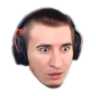 😰 impactado, sorpresa, gamer, auriculares, hombre, expresión telegram sticker