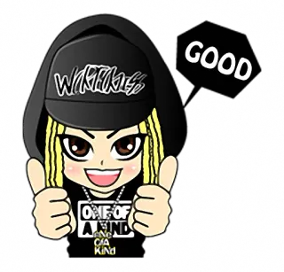 👍 GOOD cartoon, thumbs up, positive, happy telegram sticker