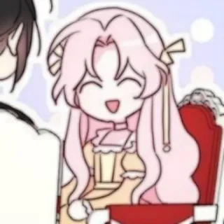 🍭 การ์ตูน, น่ารัก, อนิเมะ, มังงะ, ผู้หญิง, มีความสุข, ผมสีชมพู telegram sticker