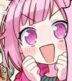 ❤️ anime, cute, pink, character telegram sticker