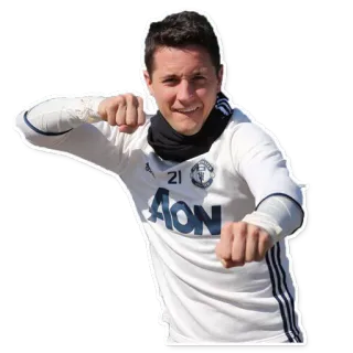 👊 21 AON sepak bola, sepak bola Amerika, atlet, olahraga, orang, Manchester United telegram sticker