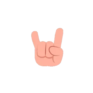 🤘 Rock on, Gesto de mano, Cuernos, Rock and roll, Metal, Señal whatsapp sticker