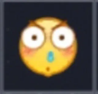 😢 Emoji, Terkejut, Ekspresi, Kuning, Wajah telegram sticker