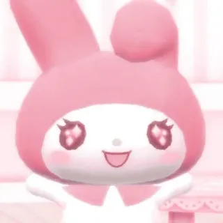 🦕 My Melody My Melody, Sanrio, fofo, rosa, kawaii whatsapp sticker