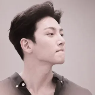 🚬 man, portret, acteur, koreaans, profiel, monochroom telegram sticker