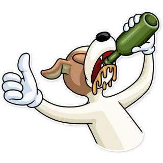 Party Dog telegram stickers
