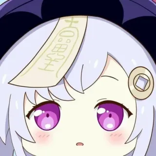 😨 Qiqi Genshin Impact Qiqi, Genshin Impact, anime, fofo/a, videogame, zumbi whatsapp sticker