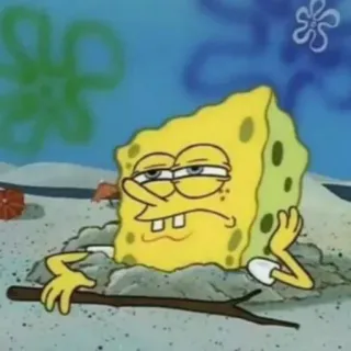 🤡 Spongebob Spongebob Squarepants мультфильм, Спанч Боб, скучно, Квадратные Штаны, под водой telegram sticker