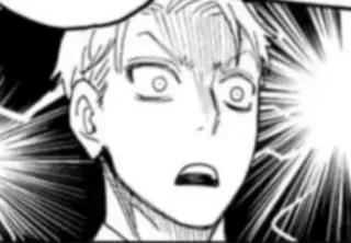😨 Anime, geschockt, Manga, Ausdruck telegram sticker