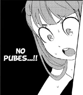 😳 NO PUBES...!! anime, mangá, chocado, reação telegram sticker