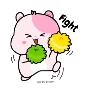😝 хомяк, милый, каваи, животное, розовый, мультфильм telegram sticker