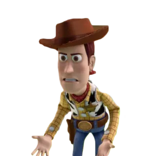 😡 Woody Toy Story cartone animato, cowboy, sceriffo, Woody, Toy Story, Pixar, Disney telegram sticker