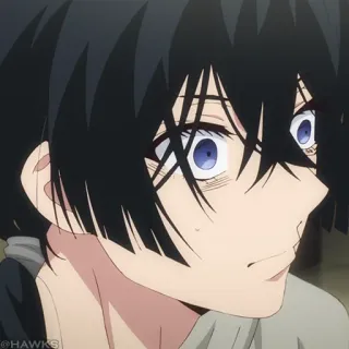💎 Anime, Charakter, schwarze Haare, Anime Junge telegram sticker