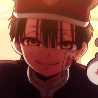 ☁️ Hanako Toilet-bound Hanako-kun anime, hanako kun, toilet bound hanako kun, manga, school uniform, character, ghost telegram sticker
