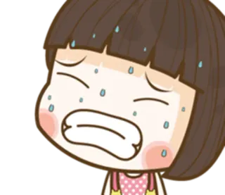 😫 dessin animé, transpiration, épuisé, personnage, illustration, expression telegram sticker
