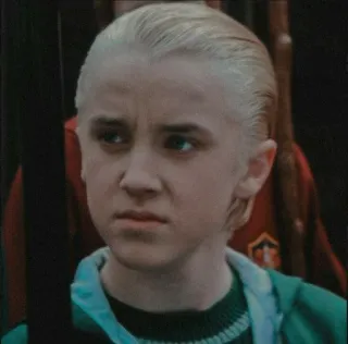🐍 Draco Malfoy Harry Potter draco, malfoy, harry potter, slytherin, mago telegram sticker