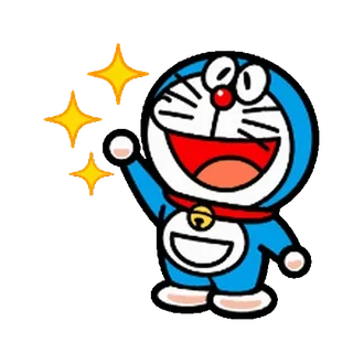 🔵 Doraemon 만화, 고양이, 애니메이션, 캐릭터, 파란색, 로봇, 도라에몽 whatsapp sticker