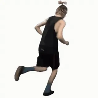 🦵 pessoa, corrida, esporte, exercício telegram sticker