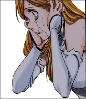 😢 anime, płacz, smutny, emocjonalny whatsapp sticker
